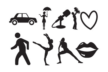 Lifestyle and Emotion Silhouette Collection