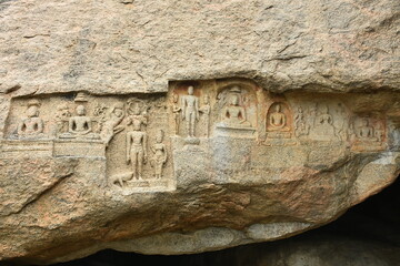 thousand years old yanaimalai rock carving image download