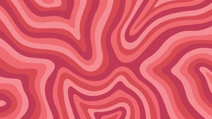 Abstract Pink Topographic Contour Line Pattern
