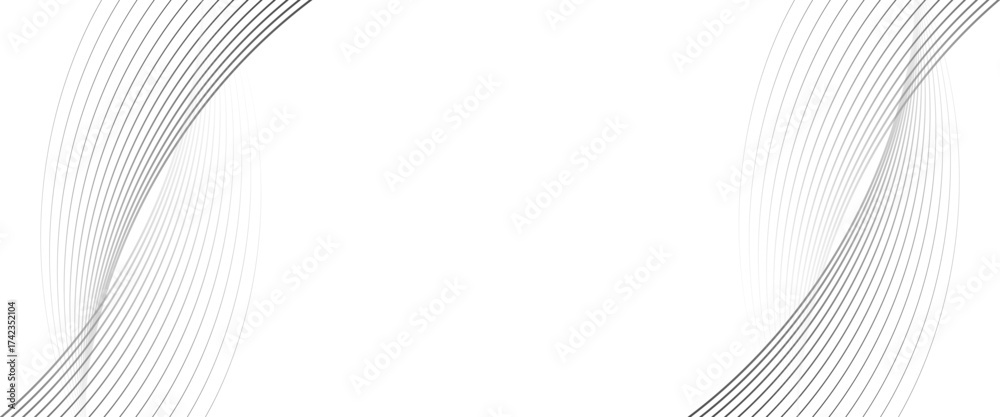 Wall mural vector dynamic elegant curves wave line for background