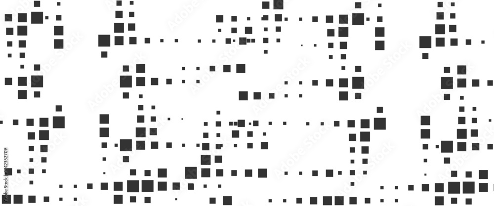 Wall mural vector abstract technology geometric squares pattern design