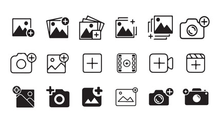Image gallery management and camera icons
