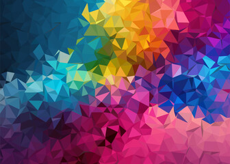 abstract colorful low poly background, abstract geometric background, abstract triangle background