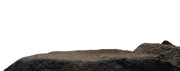 Stone rocks isolated on background, Natural large sea stone perfect for nature, landscape design, construction, and geological themes in creative design, 3D modeling, or web applications