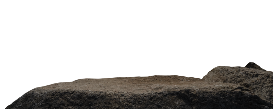 Stone rocks isolated on background, Natural large sea stone perfect for nature, landscape design, construction, and geological themes in creative design, 3D modeling, or web applications