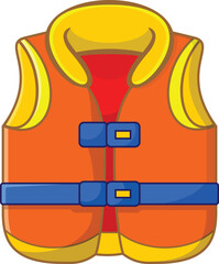 Vector illustration of a life jacket