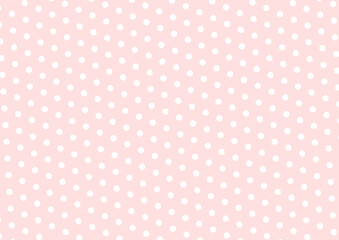 ラフなドットパターンパステルピンク