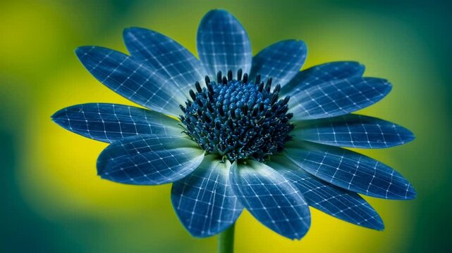 Blue Daisy Delight - A Vibrant Floral Close-Up.