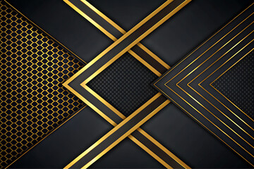 Luxury Layered Triangular Design with Intersecting Lines and Bold Angular Composition