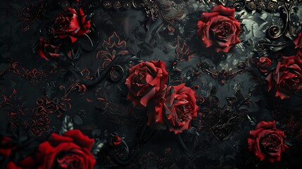 red rose background