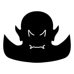 vampire icon on white background, vector illustration.
