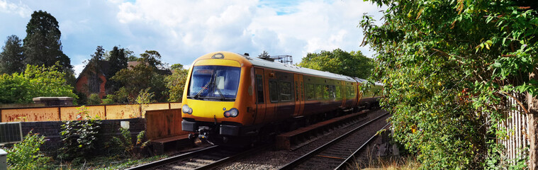 passenger commuter suburban railway train west midlands england uk