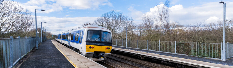 passenger commuter suburban railway train west midlands england uk