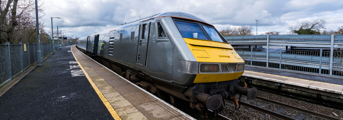 passenger commuter suburban railway train west midlands england uk