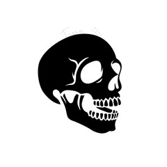 skull and crossbones shilouette