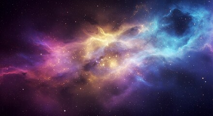 Obraz premium Deep Space Cosmic Nebula Glow