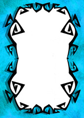 Gothic Frame on grunge background
