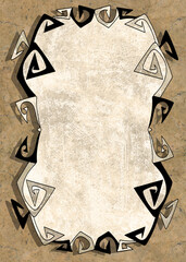 Gothic Frame on grunge background
