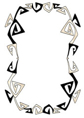 Gothic Halloween frame on grunge backgroundf