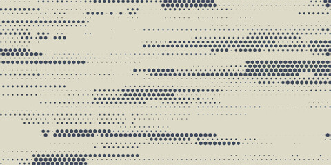 Abstract Technology Geometric Wave Hexagon Halftone Pattern. EPS10 Vector