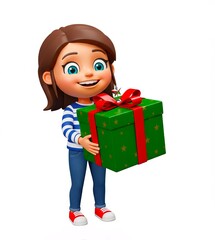 クリスマスプレゼントをもらい笑顔の子供たち