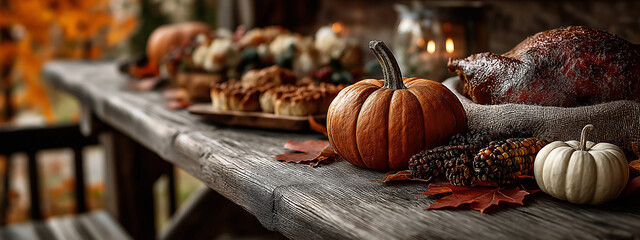 The symbol of THANK GIVING concepts isolate on white backgrounds. Copy space for text. Generative AI Illustrations.