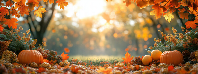 The symbol of THANK GIVING concepts isolate on white backgrounds. Copy space for text. Generative AI Illustrations.