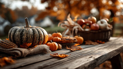 The symbol of THANK GIVING concepts isolate on white backgrounds. Copy space for text. Generative AI Illustrations.