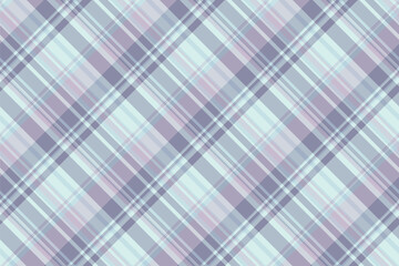 Dimensional tartan plaid fabric, continuity texture background seamless. Sheet textile vector pattern check in pastel and light colors.