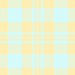 Cell texture fabric tartan, checker background pattern vector. Sample textile check plaid seamless in light color.