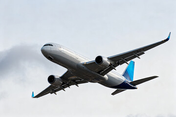 Passenger airplane in flight