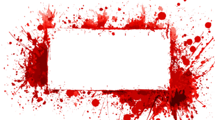 Bloody rectangle frame