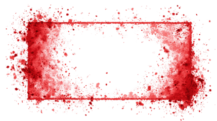 Bloody rectangular label