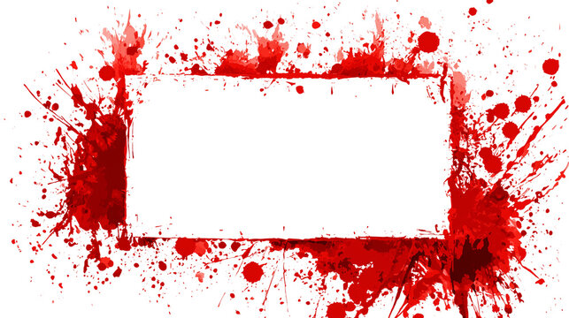 Bloody rectangle frame