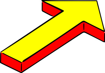 Cartoon Arrow Pointing Illustration