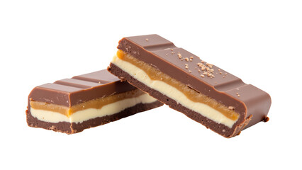 Delicious chocolate bars with layers of caramel and cream filling, perfect for satisfying sweet cravings
