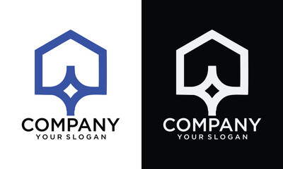 real estate star diamond logo