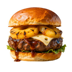 Hamburger Isolated on White Background