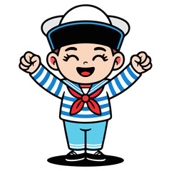 Cartoon vector illustration of different professional people standing and smiling isloted on white background.