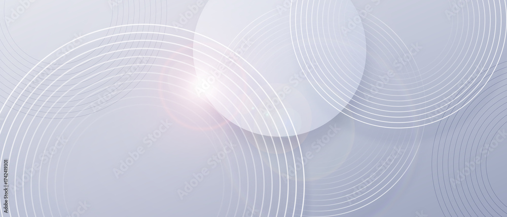 Poster abstract grey modern background with circle elements