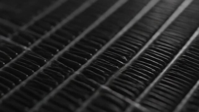 Abstract Black Texture Design with Linear Patterns and Shadows