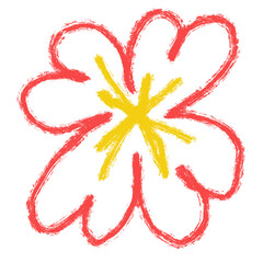 Flower hand drawn