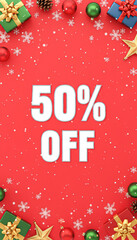 Naklejka premium A festive promotional image featuring 