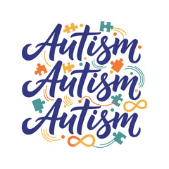 Autism is a complex neurodevelopmental condition that impacts how a person behaves, interacts with others, communicates, and learns; here shown as symbol.