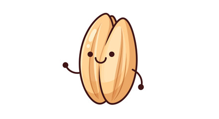 Delightful and Cheerful Oat Grain Character Spreading Joy with Animated Expression