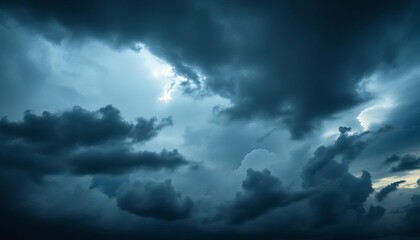Obraz premium Dark, swirling cloudscape, ominous sky, dramatic lighting, dark sky, epic sky