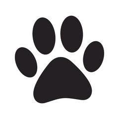 Animal paw print shows the impression of a paw and is commonly associated with pets, especially cats and dogs.