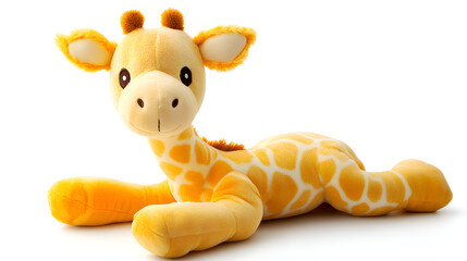Giraffe Plush Yellow Stuffed Animal Toy for Kids Nursery Decor Soft Fabric Gift Playroom Safari Animal Lying Down Adorable Toy for Toddlers Childrens Gift