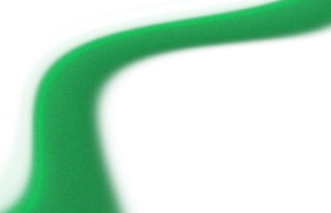 Bright green abstract curve on black