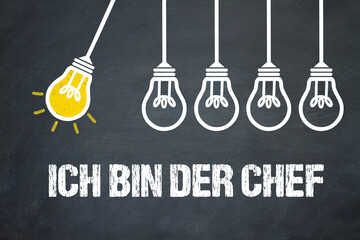 Fototapeta premium Ich bin der Chef 